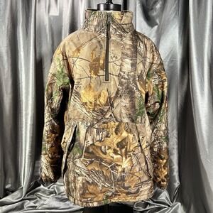 Cabela's Camo R Tree Dry-Plus Insulated 1/4 Zip Pullover Size M Hunting Jacket